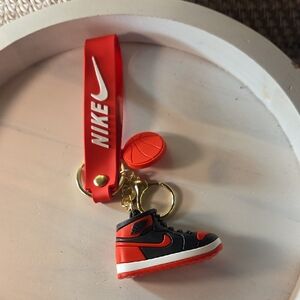 5 For 25 Nike Red and Black Sneaker Keychain